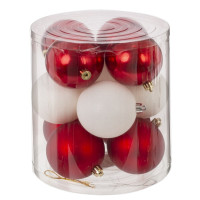 Набор из 12шт Украшение новогоднее "Шар", D 8 см, L19 W19 H21,5 см