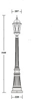 Наземный фонарь ASTORIA 2M 91411M Bl овал Oasis Light