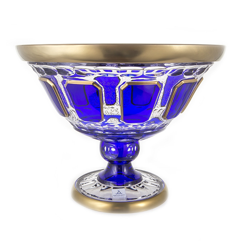 Ваза для фруктов н/н 31см."Антик Синий"