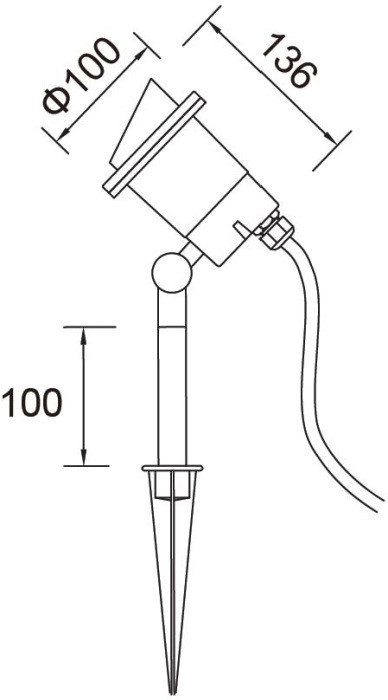 Грунтовый светильник HAMBURG 8043 Gr Oasis Light