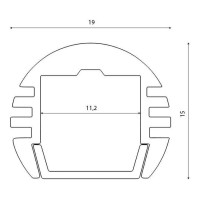 Профиль с рассеивателем SWG SF-1915 001761 Профиль с рассеивателем SWG SF-1915 001761
