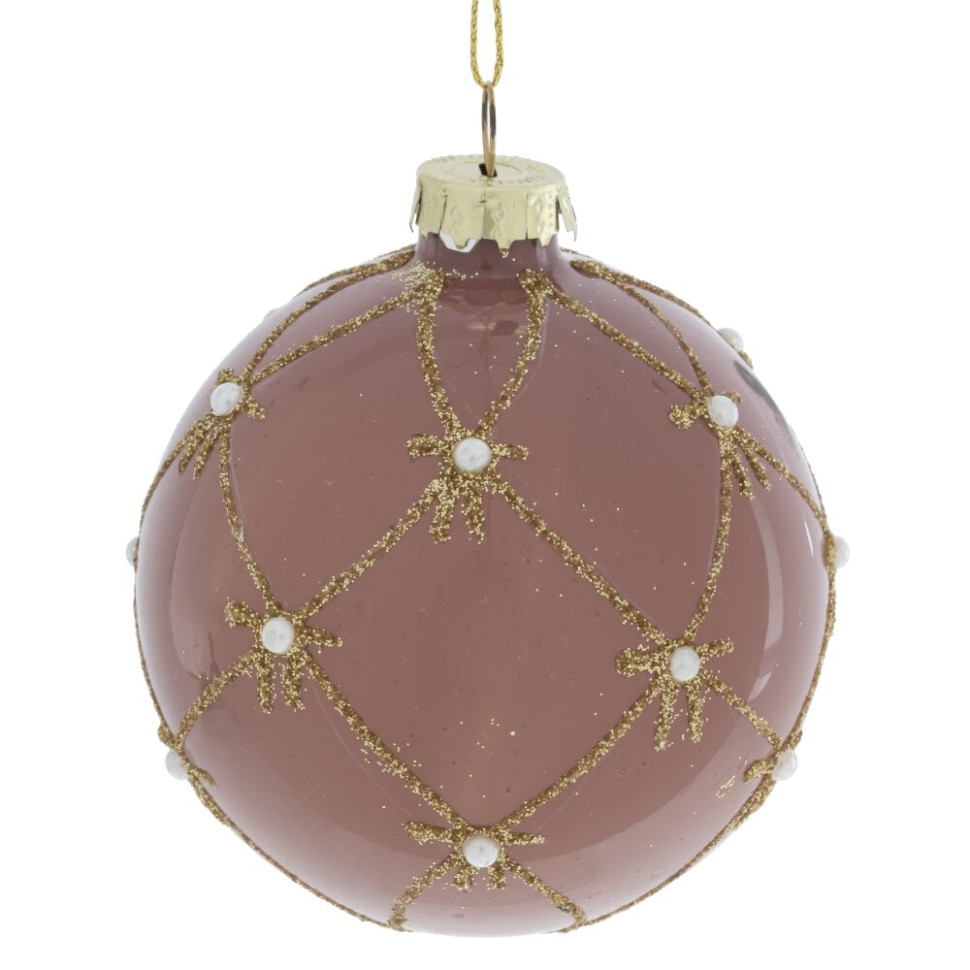 Набор из 12шт Украшение новогоднее "Шар", D 8 см, L35 W25 H8,5 см