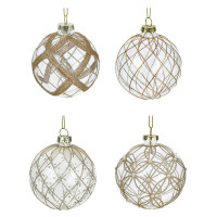 Набор из 12шт Украшение новогоднее "Шар", D 8 см, L35 W25 H8,5 см