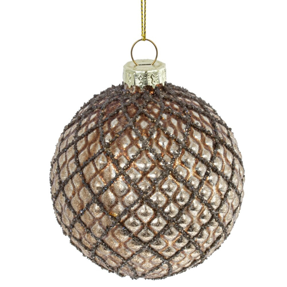 Набор из 12шт Украшение новогоднее "Шар", D 8 см, L35 W25 H8,5 см