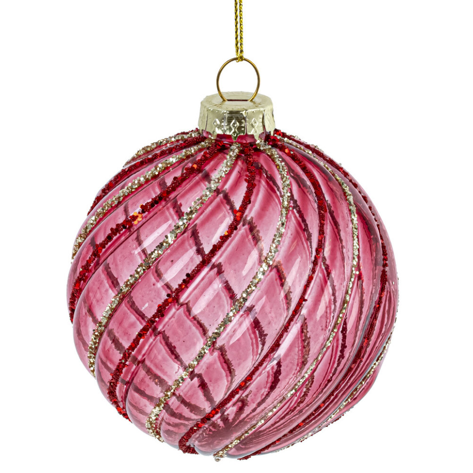 Набор из 12шт Украшение новогоднее "Шар", D 8 см, L35 W25 H8,5 см