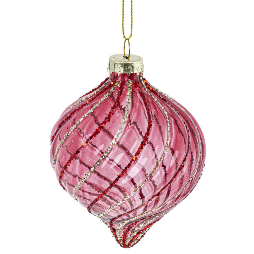 Набор из 12шт Украшение новогоднее "Шар", D 8 см, L35 W25 H8,5 см