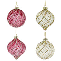 Набор из 12шт Украшение новогоднее "Шар", D 8 см, L35 W25 H8,5 см