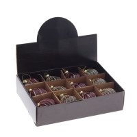 Набор из 12шт Украшение новогоднее "Шар", D 8 см, L35 W25 H8,5 см