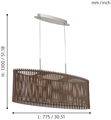Подвесной светильник Sendero 96201 Eglo