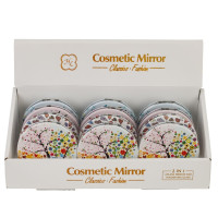 Зеркало карманное (блок 12шт), L7 W7 H1 см, 4в.