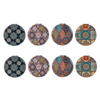 Зеркало карманное (блок 12шт), L7 W7 H1 см, 4в.