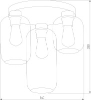 Потолочная люстра Marco 3318 Marco Green TK Lighting