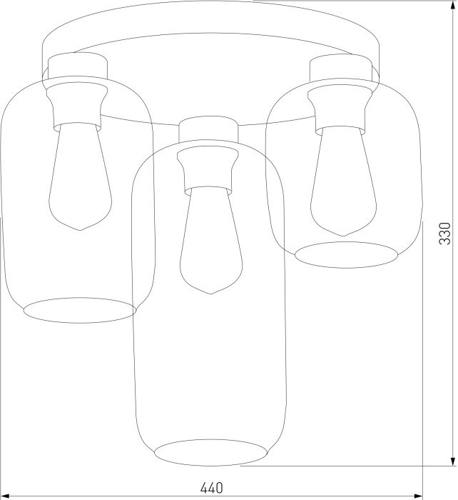 Потолочная люстра Marco 3318 Marco Green TK Lighting