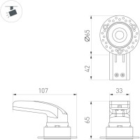 Точечный светильник RIALTO 047774 Arlight Точечный светильник RIALTO 047774 Arlight