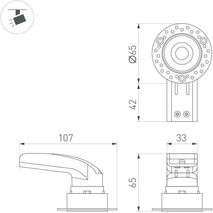 Точечный светильник RIALTO 047774 Arlight