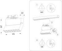 Трековый светильник Track System GL6812 Ambrella