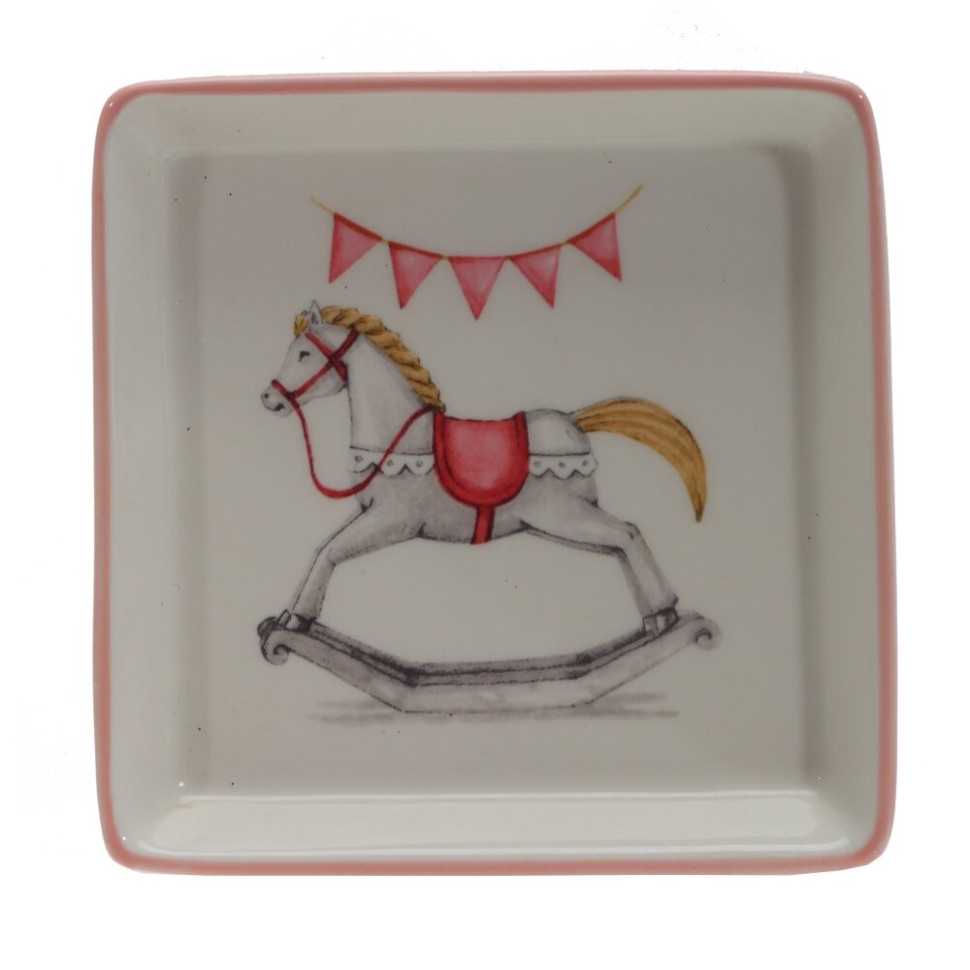 Блюдо"Лошадка", L12 W12 H2 см