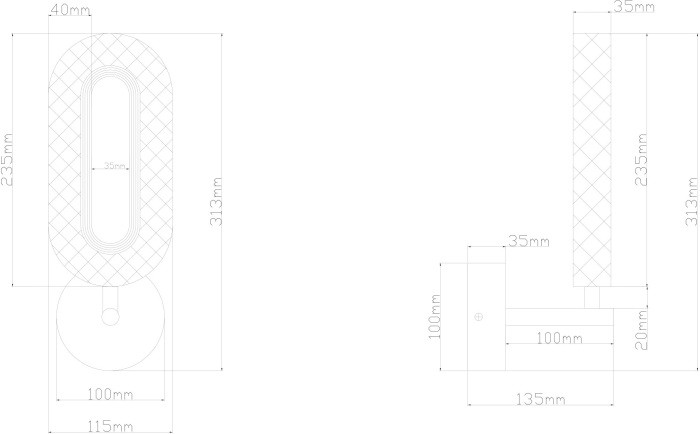 Бра Ovale A2489AP-1GO Arte Lamp