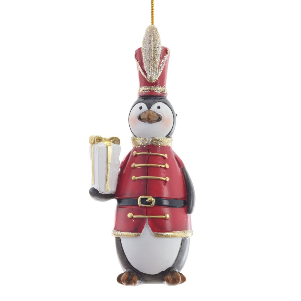 Фигурка декоративная подвесная "Пингвин",   L5 W4,5 H12 см, 2в.