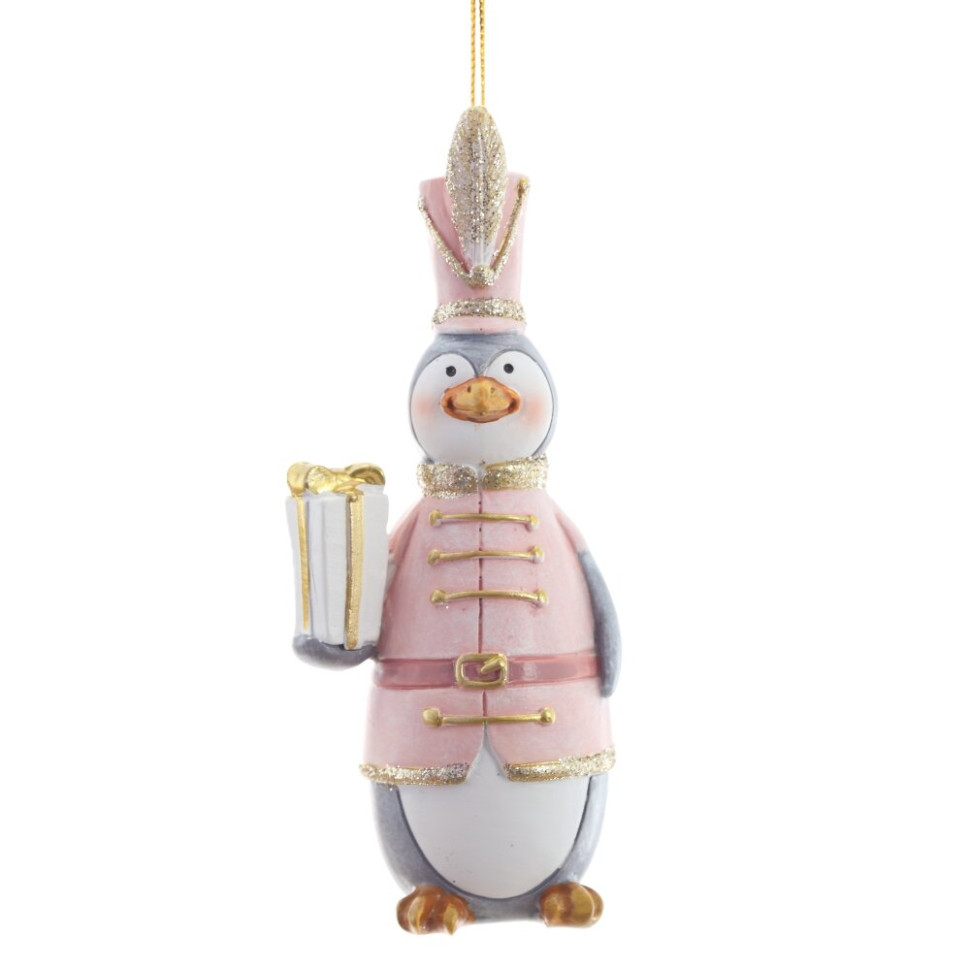 Фигурка декоративная подвесная "Пингвин",   L5 W4,5 H12 см, 2в.