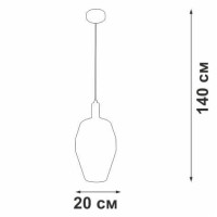 Подвесной светильник Vitaluce V2974-1/1S