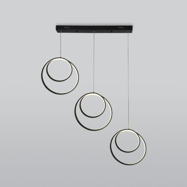 Подвесной светильник Flow 90308/3 черный Eurosvet