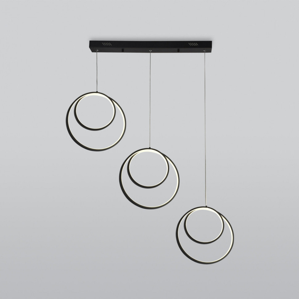 Подвесной светильник Flow 90308/3 черный Eurosvet