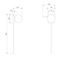 Настенный светильник Eurosvet Fredo 40033/1 золото