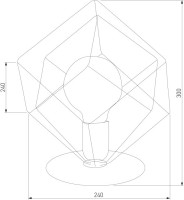 Интерьерная настольная лампа Alambre 5450 Alambre TK Lighting