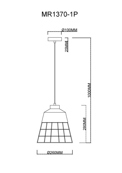 Подвесной светильник Hill MR1370-1P MyFar