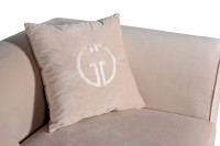 Диван Lucerne трехместный велюровый бежевый Диван Lucerne трехместный велюровый бежевый