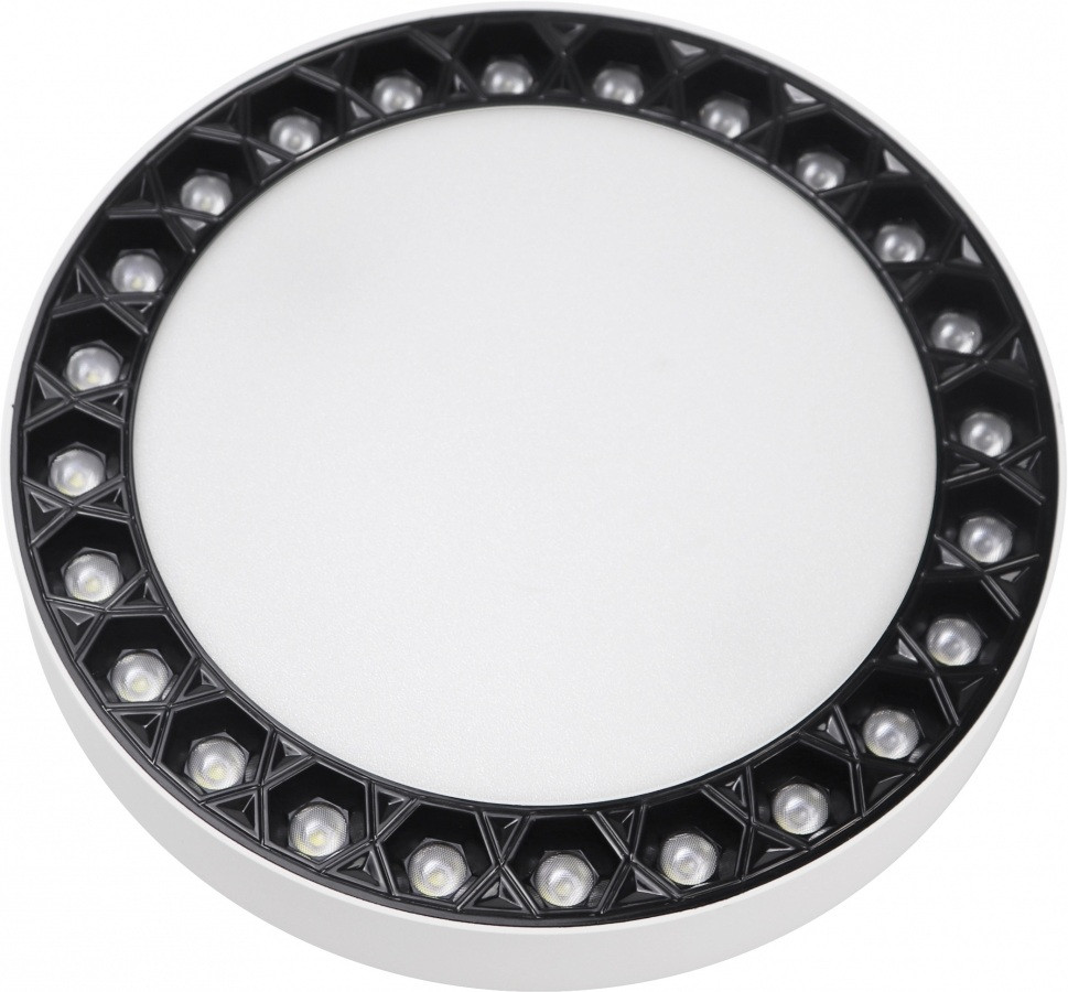 Потолочный светильник Mercury 5552-24W-D165-3/4K-WH+BK iLedex