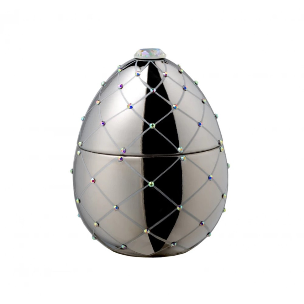 Свеча ароматическая 450гр.70ч."Bois de Roussie" серебряная