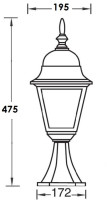 Наземный фонарь  79904M Bl Oasis Light