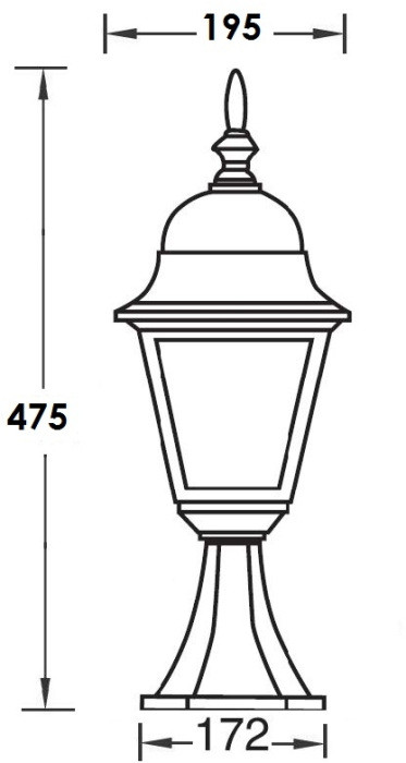 Наземный фонарь  79904M Bl Oasis Light