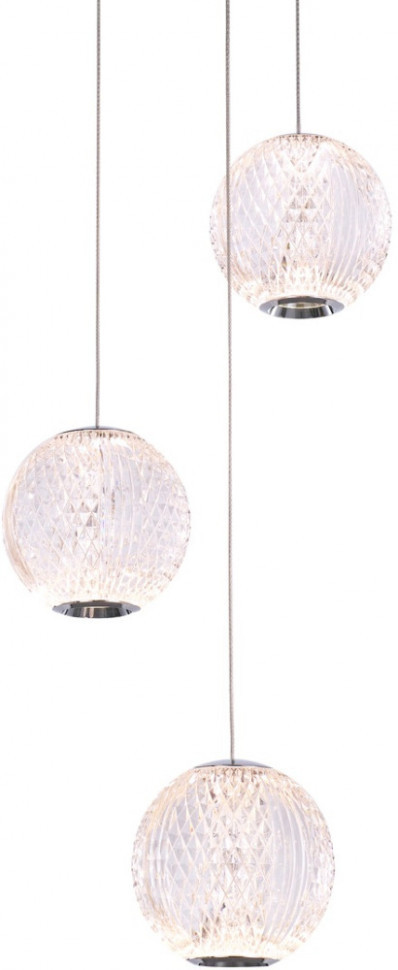 Подвесной светильник Elliot Diamante MD20001012-3A chrome DeLight Collection