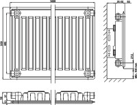Радиатор стальной Elsen ERK 110514 тип 11