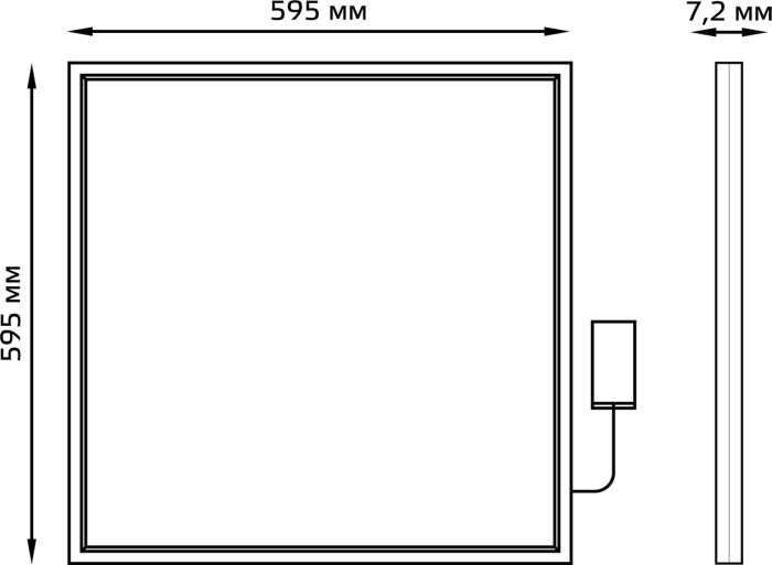 Светодиодная панель  145024336 Gauss