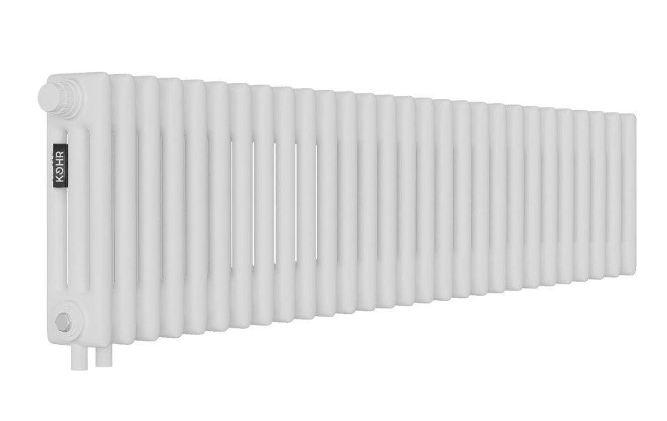 Стальной трубчатый радиатор Kohr Heim 3030/28 секций H01 с нижним подключением