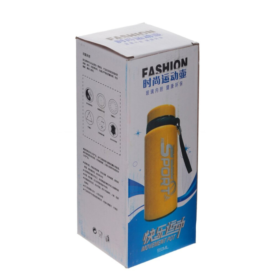 Бутылка, 550 мл, L7,5 W7,5 H19,5 см, 4в.