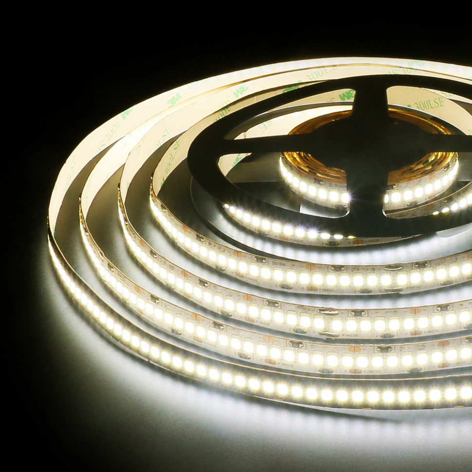 Светодиодная лента 24V 16W IP65 Лента светодиодная 24V 16W 240Led 2835 IP65 дневной белый, 5м Elektrostandard