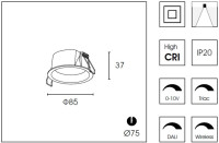 Точечный светильник DB85 DB8503NR DeLight Collection Точечный светильник DB85 DB8503NR DeLight Collection