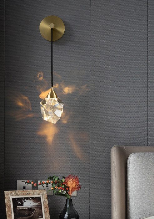 Бра Crystal rock II 9701W brass DeLight Collection