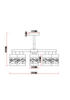 Потолочная люстра Olivia MR1823-5C MyFar Потолочная люстра Olivia MR1823-5C MyFar