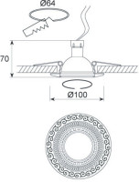 Точечный светильник N1582 N1583-Antique bronze Donolux