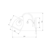 Бра Eurosvet 30026/1 античная бронза