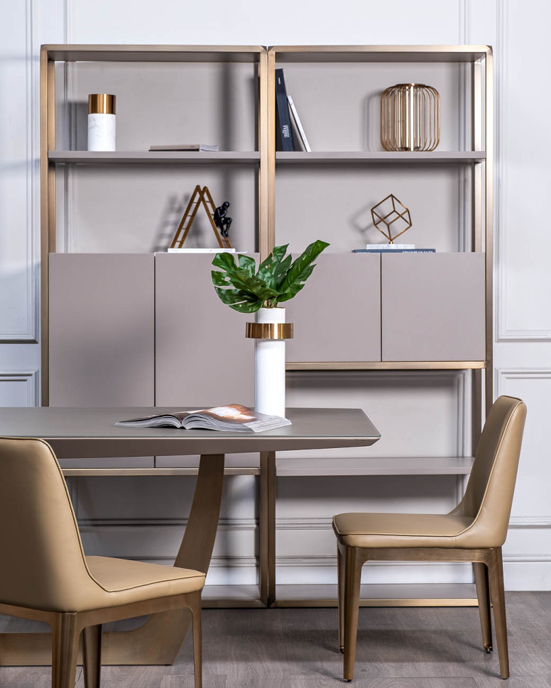 Стул обеденный шенилл бежевый