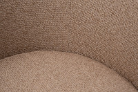 Кресло Napoli вращающееся черно-золотая рогожка