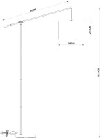 Торшер Dylan A4054PN-1PB Arte Lamp
