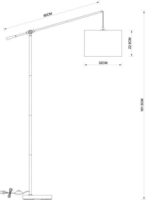 Торшер Dylan A4054PN-1PB Arte Lamp
